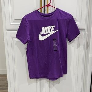 Nike Bold Purple Tee with White Logo
